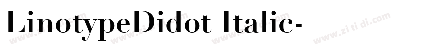 LinotypeDidot Italic字体转换